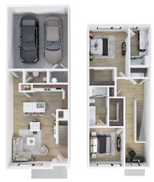 2 Bedroom Townhome at The Ash