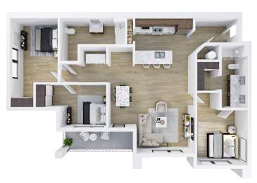 3X2 Bedroom at The Ash