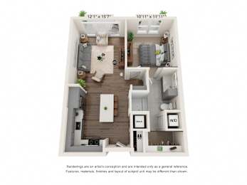 bedroom floor plan  the residences at