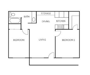 a floor plan of a small apartment