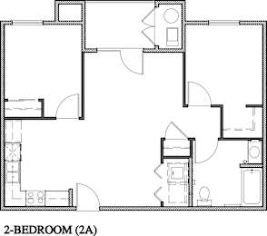 Two Bedroom Floorplan Type A