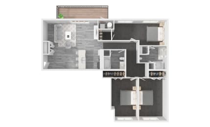 3 Bed/2 Bath Apartment