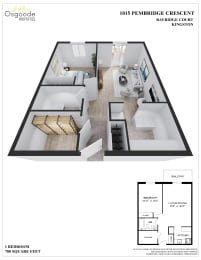 Floor Plan  1 Bedroom A