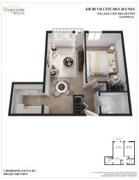 Floor Plan  1Bed_
