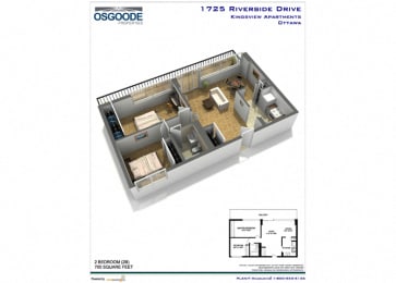 Floor Plan  2 Bedroom B