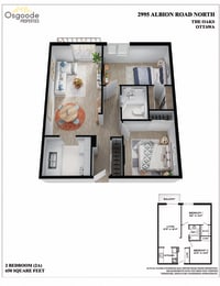 Floor Plan  2 Bedroom
