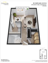 Floor Plan  Bachelor A