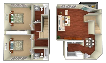  Floor Plan Townhome