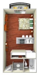 Amsterdam studio  floorplan