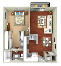 Edinburgh 1x1 floorplan