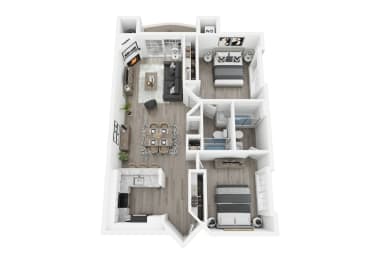 bedroom floor plan | 2x2
