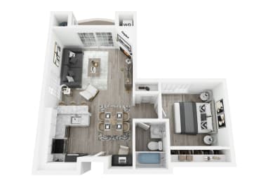 bedroom floor plan | luxury apartments in towson md | the mille brookhaven apartment