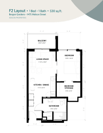 1 Bedroom - F2 Layout