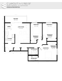 Floor Plan 3 Bedroom Standard