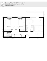  Floor Plan 2 Bedroom Standard