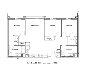 floor plan of the lower level of the house
