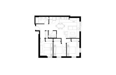 Floor Plan 3 Bedroom