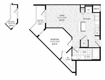 a schematic of a floor plan of a house