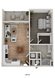 Floor Plan  A 3D floor plan of a unit labeled A5.