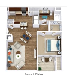 Crescent Level 1 Floor Plan at Overall Creek, Murfreesboro, Tennessee
