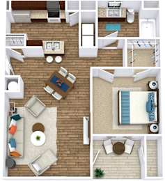 Crescent Level 1 Floor Plan at Overall Creek, Murfreesboro