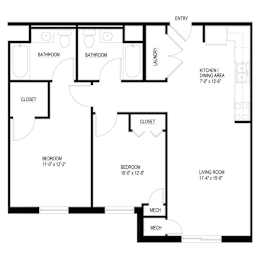 a floor plan of a home