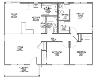Three Bedroom Floor Plan