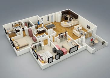  Floor Plan 3 Bedroom 2 Bathroom