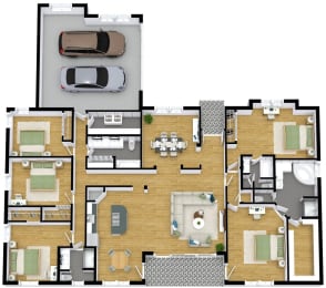  Floor Plan Five Bedroom