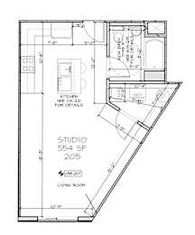 Studio 1 bath at Crossroads 389 Apartments, New Jersey