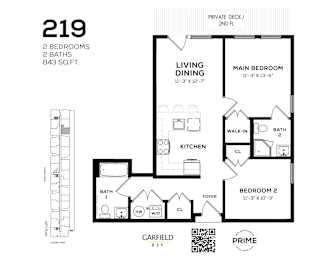 219 Floor Plan at 829 Garfield, New Jersey, 07305