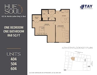 A floor plan for a 404 unit apartment building is shown.