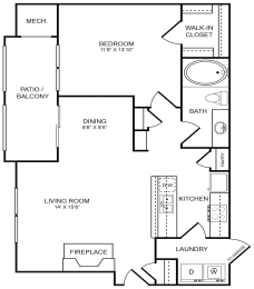 Floor Plan  Large apartments in Annapolis MD