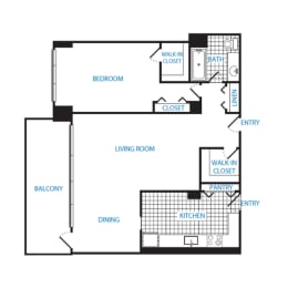 Floor Plan  Spacious 1-bed, 1-bath in National Landing