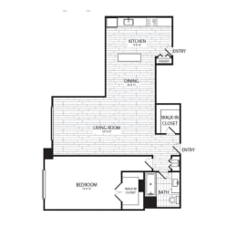 Floor Plan  Spacious 1-bed, 1-bath in National Landing