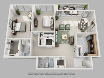 Floor Plan  Spacious 2 Bedroom Crystal City Arlington VA Apartment Rentals