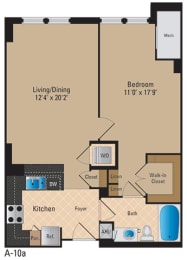 Floor Plan  Renovated Apartments for Rent in Pentagon City Arlington VA
