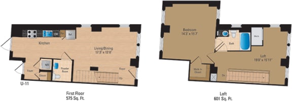 Floor Plan  Renovated 1 Bedroom Pentagon City Arlington VA Apartment Rentals