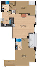 Floor Plan  Renovated Apartments for Rent in Pentagon City Arlington VA