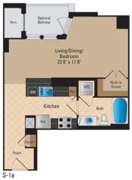 Floor Plan  Renovated Apartments for Rent in Pentagon City Arlington VA