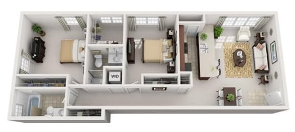 Floor Plan  Modern Apartments for Rent in National Landing Arlington VA