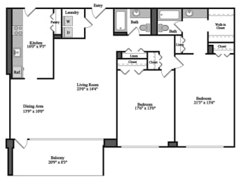 Spacious 2 Bedroom Apartments in Crystal City Arlington VA