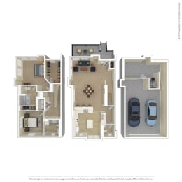  Floor Plan B 2 bedroom M