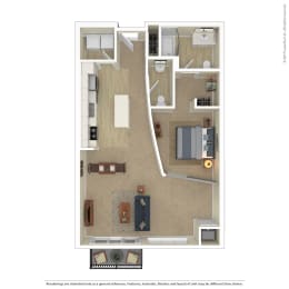  Floor Plan C4  2 bedroom H