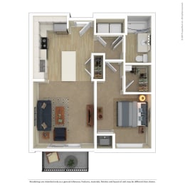  Floor Plan B1 B2 1 Bedroom C