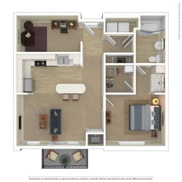  Floor Plan D1 1 plus den C