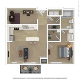  Floor Plan D2  1 plus den C