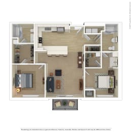  Floor Plan E 2 Bedroom C