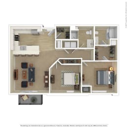  Floor Plan F 2 Bedroom C