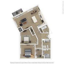  Floor Plan Q  2 Bedroom C